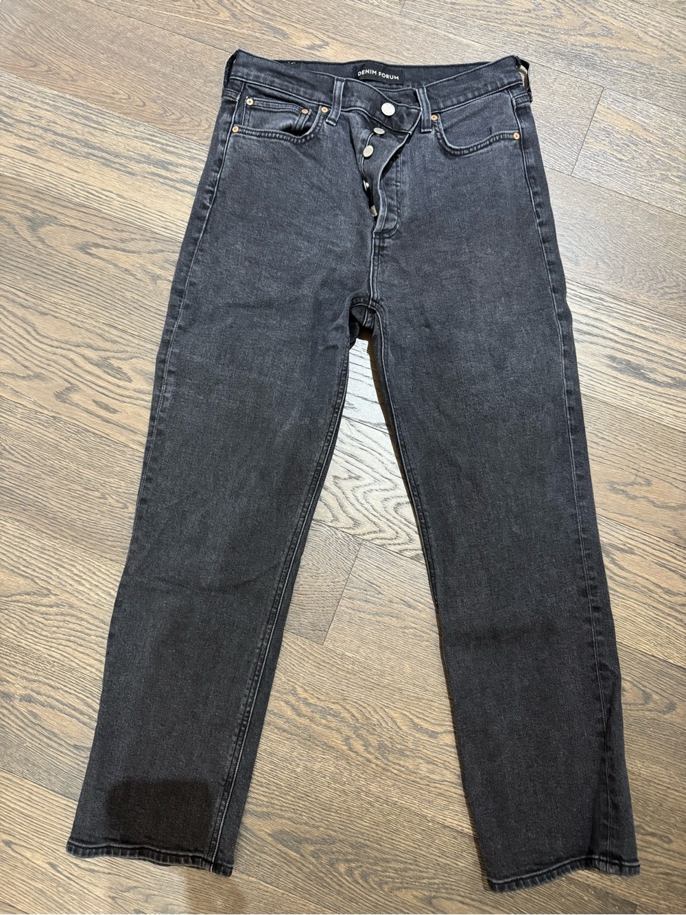 Denim Forum Women’s Arlo High Rise Straight Jeans